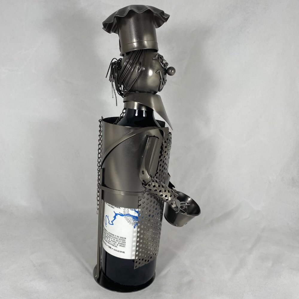 Cooking Chef Metal Wine Bottle Holder MG2627 - Picture 7 of 7
